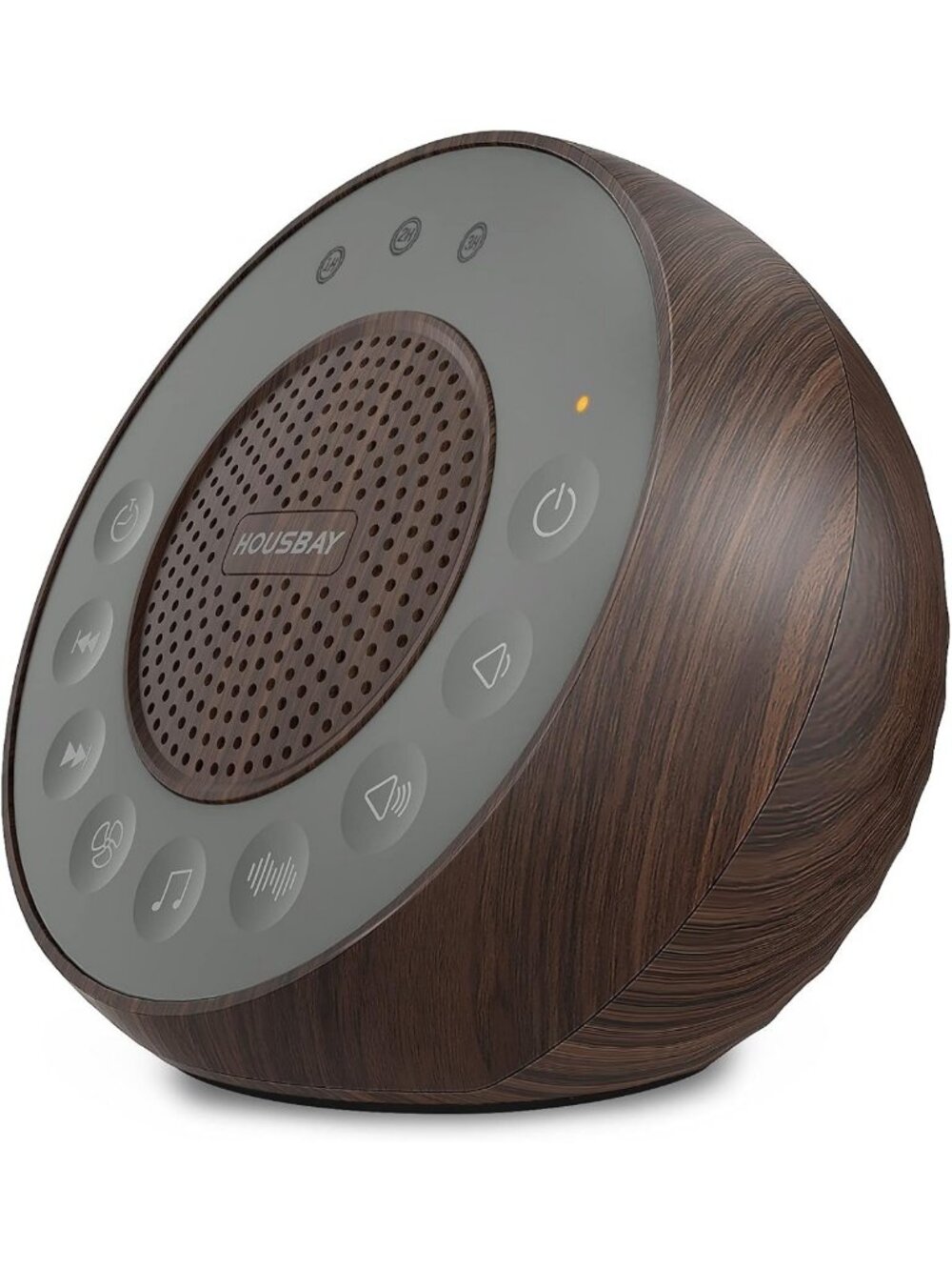 White Noise Sound Machine for Sleep, Relaxation & Focus - Wood Grain Design